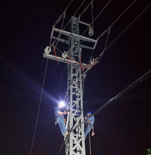 通過供電部分連夜搶修，快速康復(fù)了供電